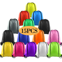 Sac à cordon de serrage, sacs de sport, sac à dos à cordon de serrage, sac personnalisé, polyester bon marché, imperméable, promotion personnalisée, unisexe, ouvert