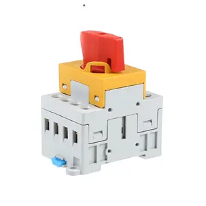 HABOO Isolating Switch On Off 32A 3 Phase Rotary Changeover Cam Main Interruptor Disconnect Selector With Padlock Knob