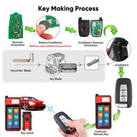 Llave Inteligente Universal Autel IKEYHY003AL IKEY HY003AL de 3 Botones para Hyundai, Utilizada con la Programación de Llaves de Auto Altra KM100 IM508S IM608