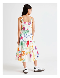 Vestido de Verano de Algodón para Niñas con un Atractivo Estilo Moderno, Tela Suave y Corte Holgado, Diseñado para la Escuela y Fiestas de Cumpleaños - Product Image 5
