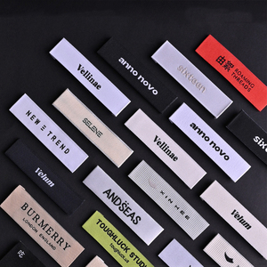 Wholesale Custom Woven Label Manufacturer OEM Brand <b>Logo</b> Tag Sew On - Product Image 6