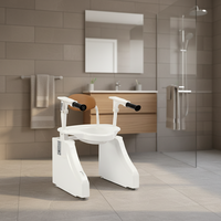 Aide pour la salle de bain à domicile : Rehausseur de siège de toilette réglable