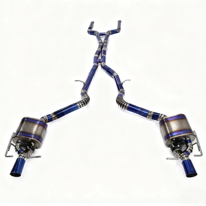Mercedes-<span class=keywords><strong>AMG</strong></span> GT63 (X290) Échappement modifié de luxe en titane, section intermédiaire-arrière, soupape à commande intelligente, finition <span class=keywords><strong>bleu</strong></span> brûlé - Product Image 1
