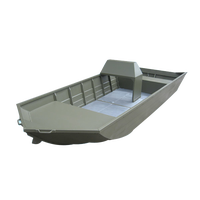 Meilleur prix 10 à 12 pieds en aluminium V coque fond plat Jon bateau de pêche avec console latérale pour le sport avec moteur hors-bord