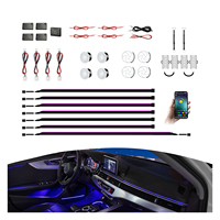Lumière ambiante intérieure de voiture K3X, modes de couleur dynamiques, fonction capteur de musique, ODM