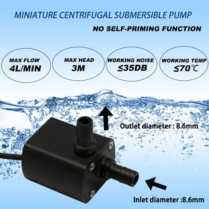 Mini Bomba Centrífuga de 6V 12V, Bomba de Circulación de Agua Eléctrica de Corriente Continua para Fuentes y Acuarios - Product Image 2