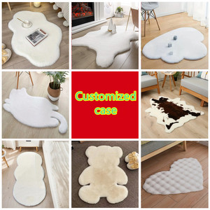 Cat Paw Carpets for Living Room Bedroom Fur Cute Decorative <strong>Sofa</strong> Bed Area Floor Carpets &amp; Rugs <strong>Mat</strong> - Product Image 2