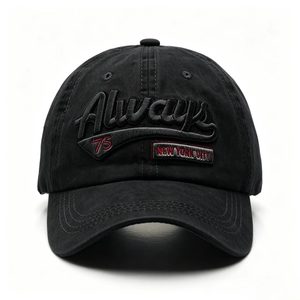 Gorra de Béisbol Vintage de Algodón Lavado, Bordada, Estilo Desgastado, Ajustable, con Cierre a Presión, para Uso Diario y Moda Urbana - Product Image 2
