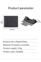 Réglage pliable Portable en cuir PU léger pratique refroidissement Vertical tablettes ordinateurs portables support pour ordinateur portable ergonomique
