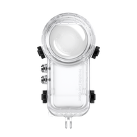 Étui étanche en matériau PC entièrement invisible pour caméra d'action Insta360 X3, étui de plongée sous-marine à 50 m avec protection durable