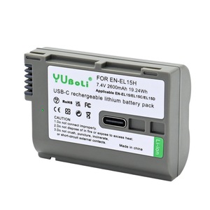 แบตเตอรี่ EN-EL15 2600mAh Type-C สำหรับกล้อง Nikon D850 D810 D800 DSLR ได้รับการรับรองมาตรฐาน CE RoHS ขายส่งจำนวนมาก รับประกัน 12 เดือน ปลอดภัย - Product Image 1