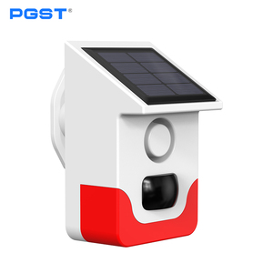 <span class=keywords><strong>Sensor</strong></span> de <span class=keywords><strong>Movimiento</strong></span> Infrarrojo PIR Solar Inteligente PGST Tuya Smart Life, Sirena, Bocina, Seguridad para el Hogar, Protección Exterior Impermeable - Product Image 1