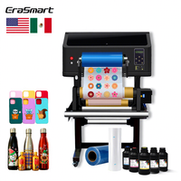 Imprimante UV DTF EraSmart A3, machine d'impression UV DTF automatique rouleau à rouleau avec laminateur pour étiquettes en cristal, bouteilles, tasses, bricolage