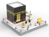Nouvelle Arrivée 2024 Wange 4226 Mosquée Kaaba Arabie Saoudite, Ensemble de Blocs de Construction, Modèle Kaaba Célèbre Architecture Briques