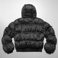 Veste en duvet personnalisée du fabricant Vestes d'hiver coupe-vent chauffantes épaisses rembourrées pour hommes