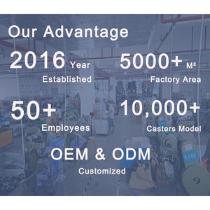CMCL 1,5 Zoll <span class=keywords><strong>2</strong></span> Zoll Schwarze Räder Schwenkbare Lenkrollen Set mit 4 Polyurethan-Rollen - Product Image 6