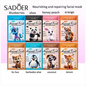 Mascarilla Facial Multiefectos Nutritiva y Reparadora SADOER, Serie Natural Animal, Mascarilla de Tela Herbal - Product Image 2