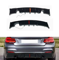Diffuseur arrière avec éclairage LED pour BMW F22 F23 MP, lèvre de diffuseur de pare-chocs arrière avec lumière