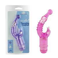 Aphrodisia Kristall-Stimulator Frecher Delfin TPE Wasserdichter Mehrstufiger Persönlicher Massagestab für die Vagina Batteriebetrieben