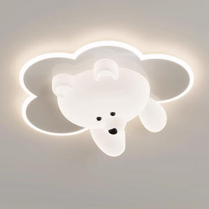 Lampada da Soffitto LED Creativa a Forma di Orso, Semplice e Carina, Protezione per gli Occhi, <span class=keywords><strong>Lampadario</strong></span> a <span class=keywords><strong>Nuvola</strong></span> per Cameretta di Bambini e Bambine - Product Image 5