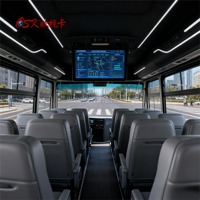 Moniteur LCD rabattable OSK 21,5 pouces 12V/24V pour bus Yu-Tong, entrée AV, écran de toit HD pour bus urbain