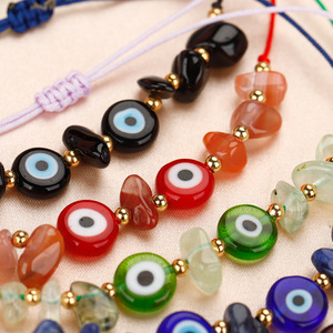 New Fashion Beaded <b>Bracelet</b> Random Color Resin Eye Charm <b>Beads</b> Religious Christian Style <b>Bracelets</b> for Women Pearl - Product Image 4