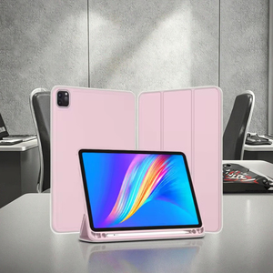 Mryes Magnetische 3 Opvouwbare Auto Slaap Volledige Cover Tpu Siliconen Hoesje Tablet Hoesje Potlood Houder Lederen Hoesje Voor <span class=keywords><strong>Ipad</strong></span> Pro - Product Image 1