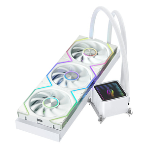 SM-360W/B-F4 Factory Price 360MM ARGB CPU PC Water Cooling Radiator Magnetic <b>Pump</b> Head Cooler for Gaming Green Cpu Cooler - Product Image 3