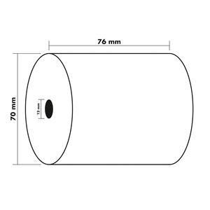 Rollo de caja registradora EXACOMPTA 76mm x 40m Core Ø 1,2cm - Product Image 3