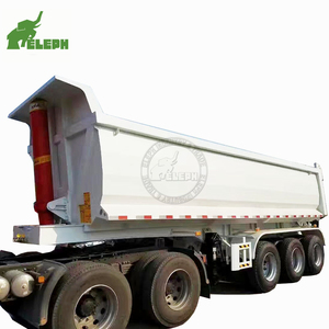 <span class=keywords><strong>Semi</strong></span>-remorque benne basculante hydraulique à 3 essieux de 60 mètres cubes pour le transport et le déchargement - Product Image 6