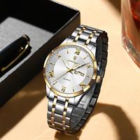 Montre de luxe pour homme Poedagar 978, acier inoxydable, étanche 3ATM, lumineuse, quartz, originale, pour affaires, directement de l'usine, Reloj