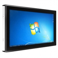 Monitor Industri 12V 24V dengan Layar LCD Tahan Air, Layar Sentuh Kapasitif, Port VGA DVI untuk HDMI, Casing Logam Kokoh