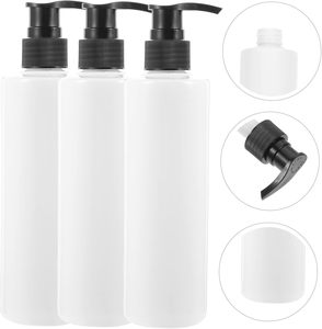 Botellas Transparentes de PET de 250 ml con Bomba Dosificadora para Loción, Gel de Ducha, con Tapa de Disco - Product Image 4