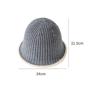 Cappello da Pescatore Jancoco Personalizzato in Maglia Spessa e Soffice per Donna, Cappello a <span class=keywords><strong>Secchiello</strong></span> in Lana di Alpaca per Autunno e Inverno - Product Image 6