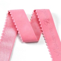 Bande élastique en nylon doux jacquard personnalisée écologique, brillante, pour la couture de sous-vêtements, accessoires de sangle