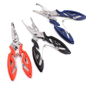 Ztc014 Stainless Steel Fishing Pliers Curved Nose Multi Functional Portable Lure <b>Hook</b> Tie Shears For <b>Outdoor</b> Fishing Gear - Product Image 5