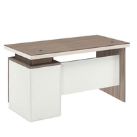 Escritorio de Computadora Modular Moderno con Espacio de Almacenamiento, Escritorio Ergonómico para Oficina, Estación de Trabajo para Oficina en Casa, Estudio, Escritorio