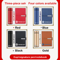 Cahier et stylo de luxe personnalisés de haute qualité avec logo propre papeterie de bureau d'affaires coffret cadeau promotionnel