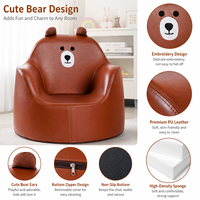 Canapé moderne en mousse PU pour enfants, fauteuil enfant en forme d'animal, mini-canapé mignon pour tout-petits, mobilier de salon pour enfants, vente en gros de meubles pour bébés