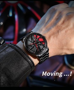 Reloj <span class=keywords><strong>de</strong></span> Pulsera <span class=keywords><strong>de</strong></span> Cuarzo con Logotipo Personalizado, Diseño <span class=keywords><strong>de</strong></span> Calibre 3D, Esfera Hueca, Concepto <span class=keywords><strong>de</strong></span> Cultura Automotriz Modificada, Diseño Forjado - Product Image 3