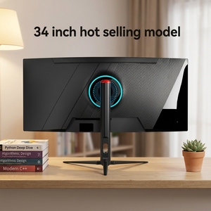 Monitor para Juegos de 34 Pulgadas, 3440x1440, 300 Nits, Curvatura R1500, Panel HVA, Carcasa de Plástico (Blanco/Negro) - Product Image 1