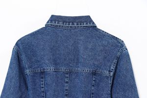 Vestido de Mezclilla de Manga Larga Estilo <span class=keywords><strong>Vintage</strong></span> <span class=keywords><strong>Chic</strong></span> para Mujer, Nuevo Modelo 2025, Moda de Verano, Estilo <span class=keywords><strong>Vintage</strong></span> <span class=keywords><strong>Chic</strong></span> con Patrón Sólido, Robe Mujer - Product Image 6