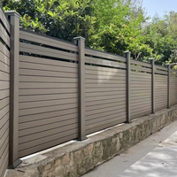 Moderne waterdichte 6 voet hoge WPC schuttingplank 3D modellering service decoratief ontwerp voor zwembad tuin balkon huisbeveiliging