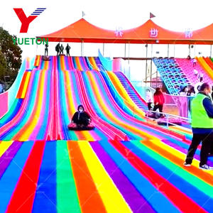 Équipement d'amusement extérieur sécurisé ODM&OEM : Toboggan de patinage à roulettes arc-en-ciel sans moteur - Product Image 6