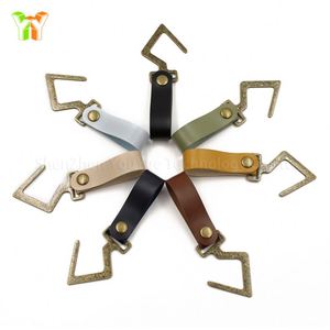 Multifunctional Wall Hanging Hooks PU Leather Hanger Strap Camping Hooks for Hanging - Product Image 2