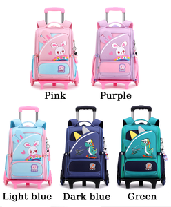 Hot Selling Kids Cartoon Trolley School Bags Primary <b>Children</b> Wheeled <b>Backpacks</b> 6 Wheels Boys Girls Students Trolley <b>Backpacks</b> - Product Image 5