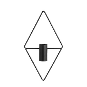 Diamond <b>Wall</b> Mounted Metal Shelf Geometric Plant Holder Black Nordic Style Kitchen Decoration Creative <b>Wall</b> <b>Display</b> Shelves - Product Image 5