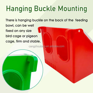 ZZ LMB 07 vente chaude usine pigeon 2 trous en plastique mangeoire buveur automatique accessoires pour animaux de compagnie mangeoire à oiseaux à vendre - Product Image 3