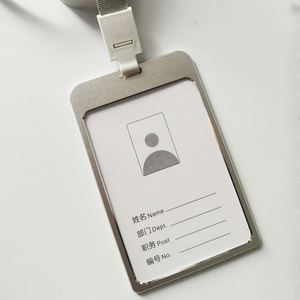 Custom Metal Aluminium <b>ID</b> Card Badge <b>Holder</b> with Lanyard for Business Cards - Product Image 6