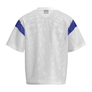 Camiseta Deportiva HEALY Retro Americana de Manga Corta con Cuello en V, Malla Transpirable y Paneles en Contraste - Product Image 3